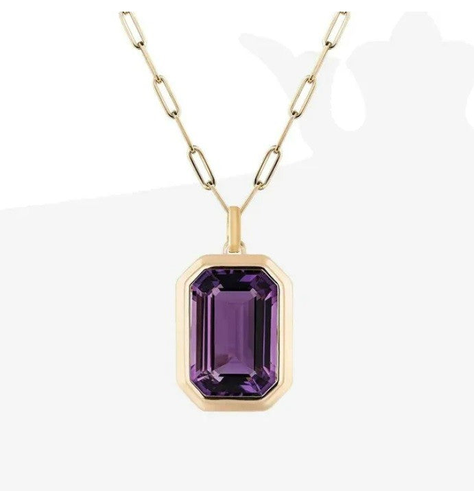 Square Crystal Necklace