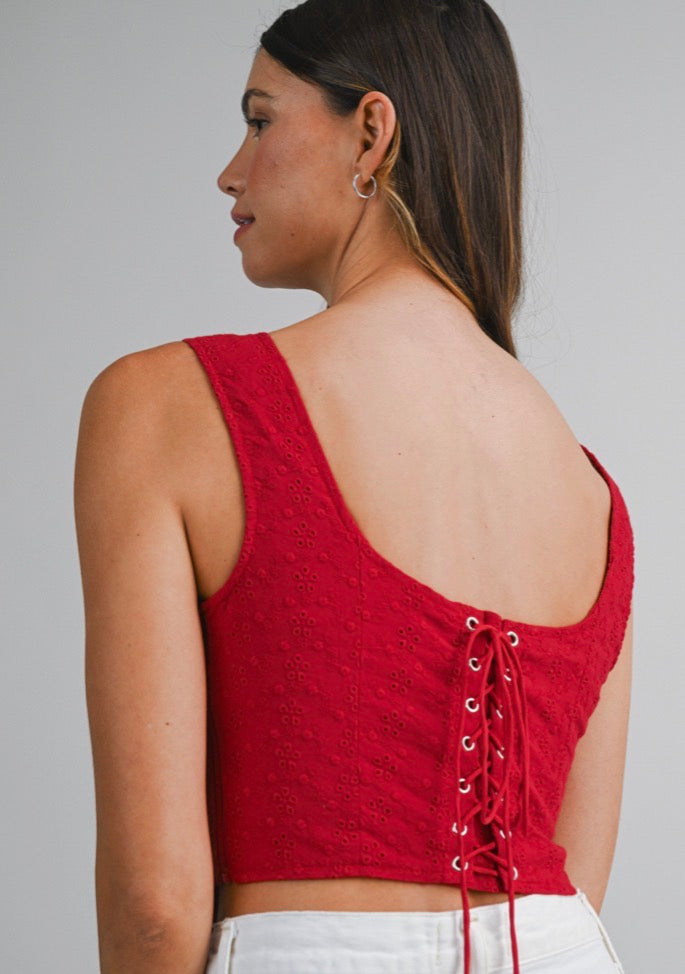 Cheryl Eyelet Corset