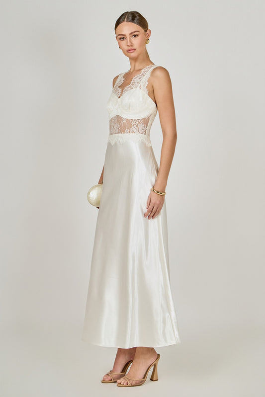 Carina Silk Lace Dress