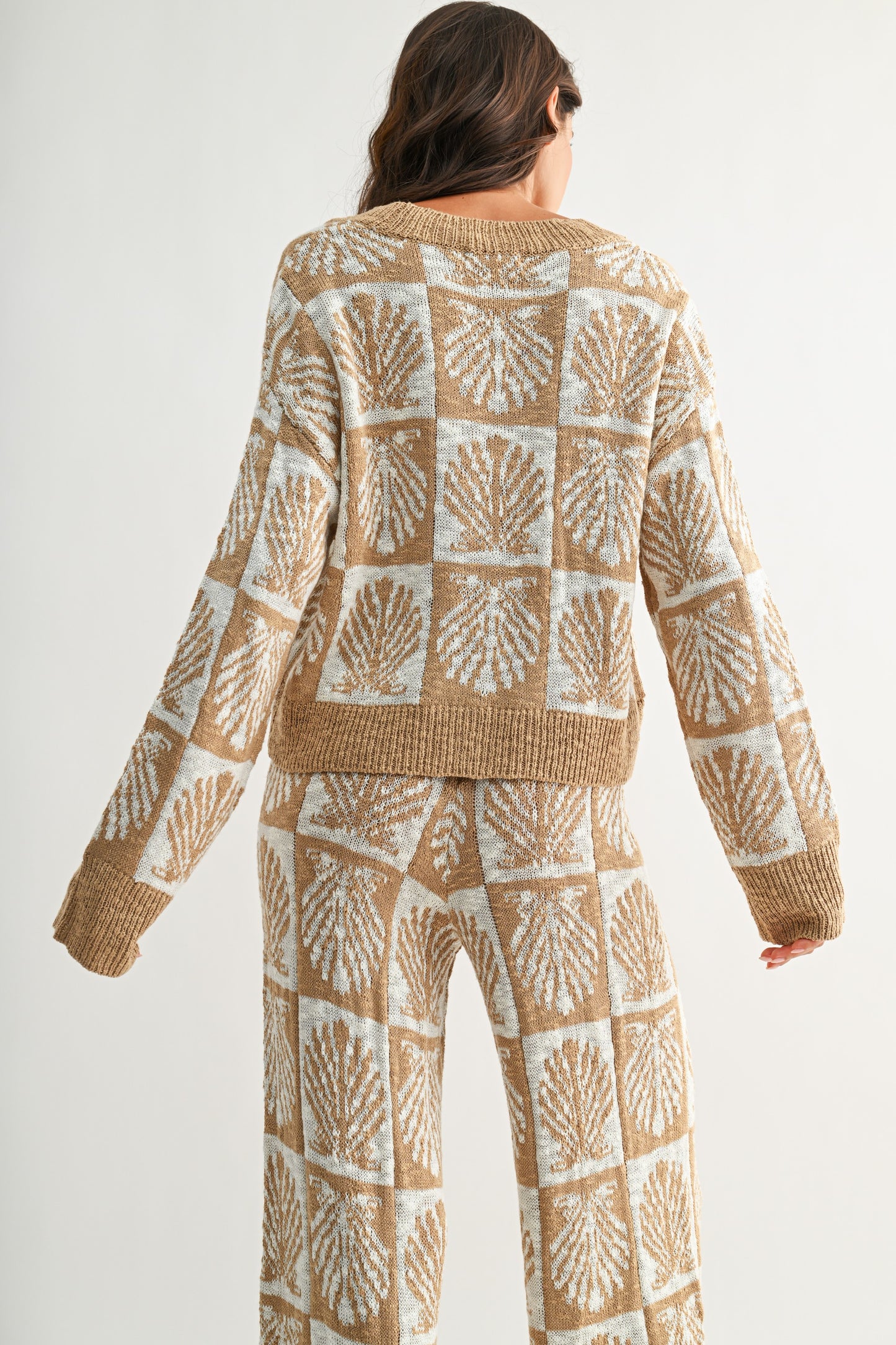 Geometric Knitted Cardigan