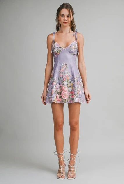 Purple Floral Dress