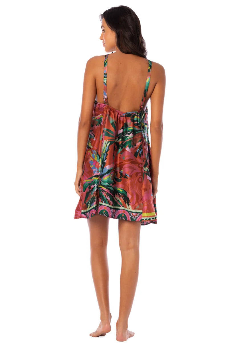 Flame Palms Lusine Short Dress