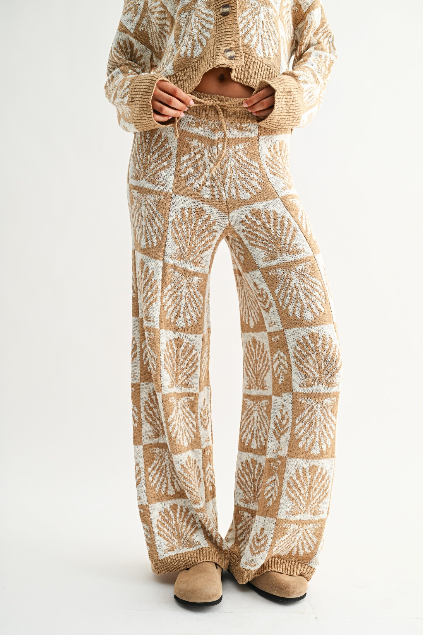 Geometric Knitted Pants