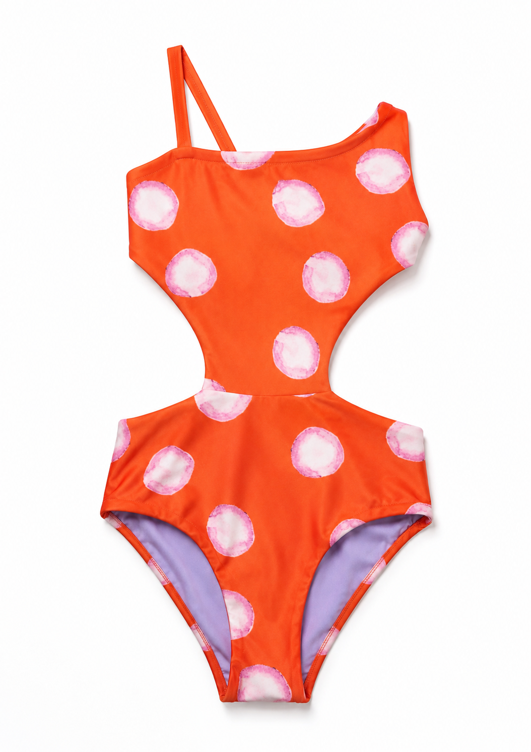 Polka Lavender Kids One Piece