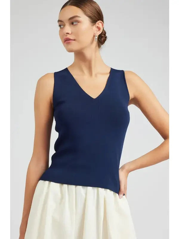 V neck top