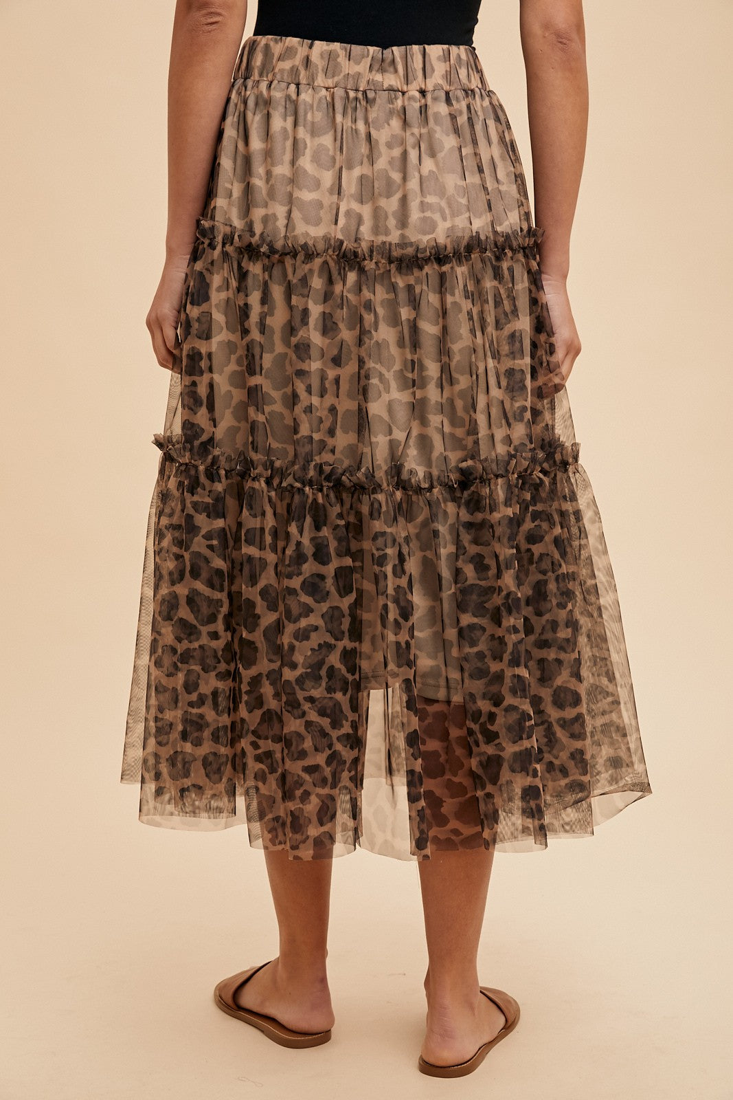 Leopard Midi Skirt