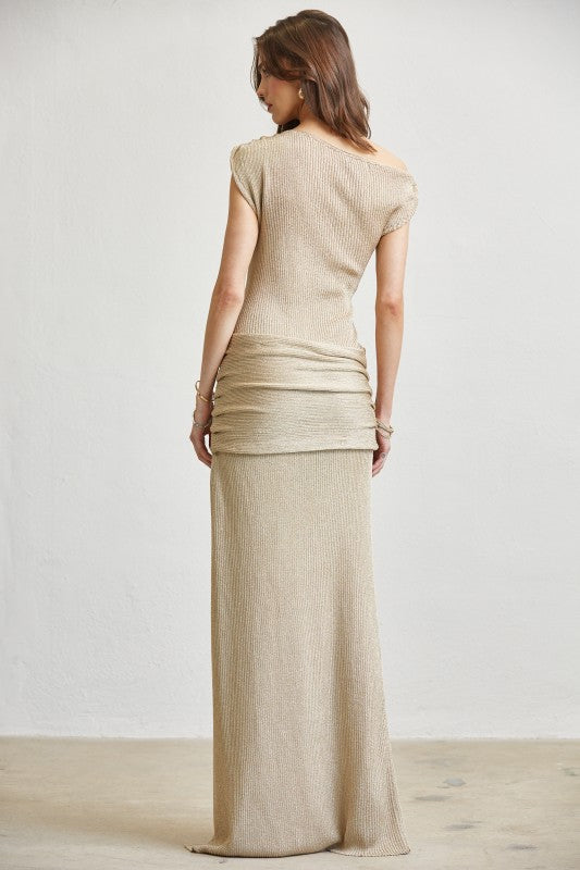 Gold Knit Dress