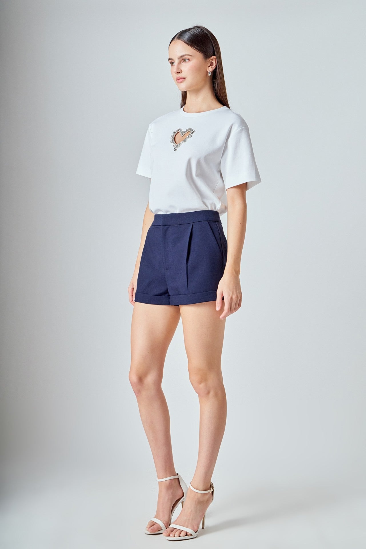 Heart Cutout T-Shirt