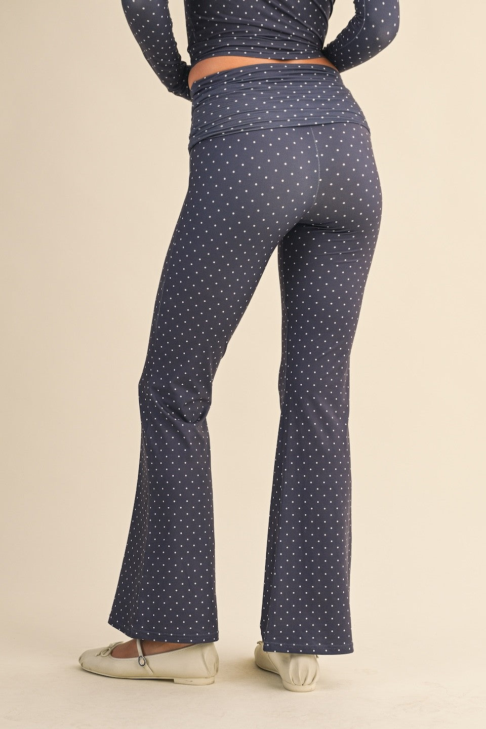 Polka Dot Foldover Pants