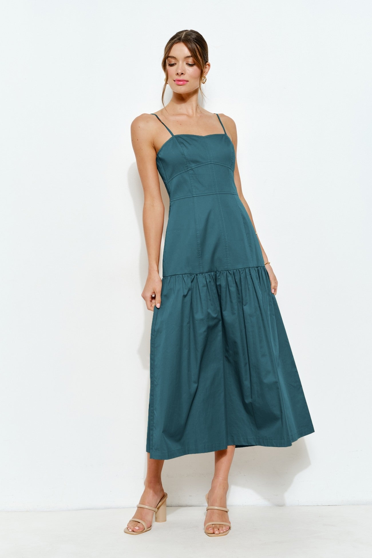 Teal Midi Dress