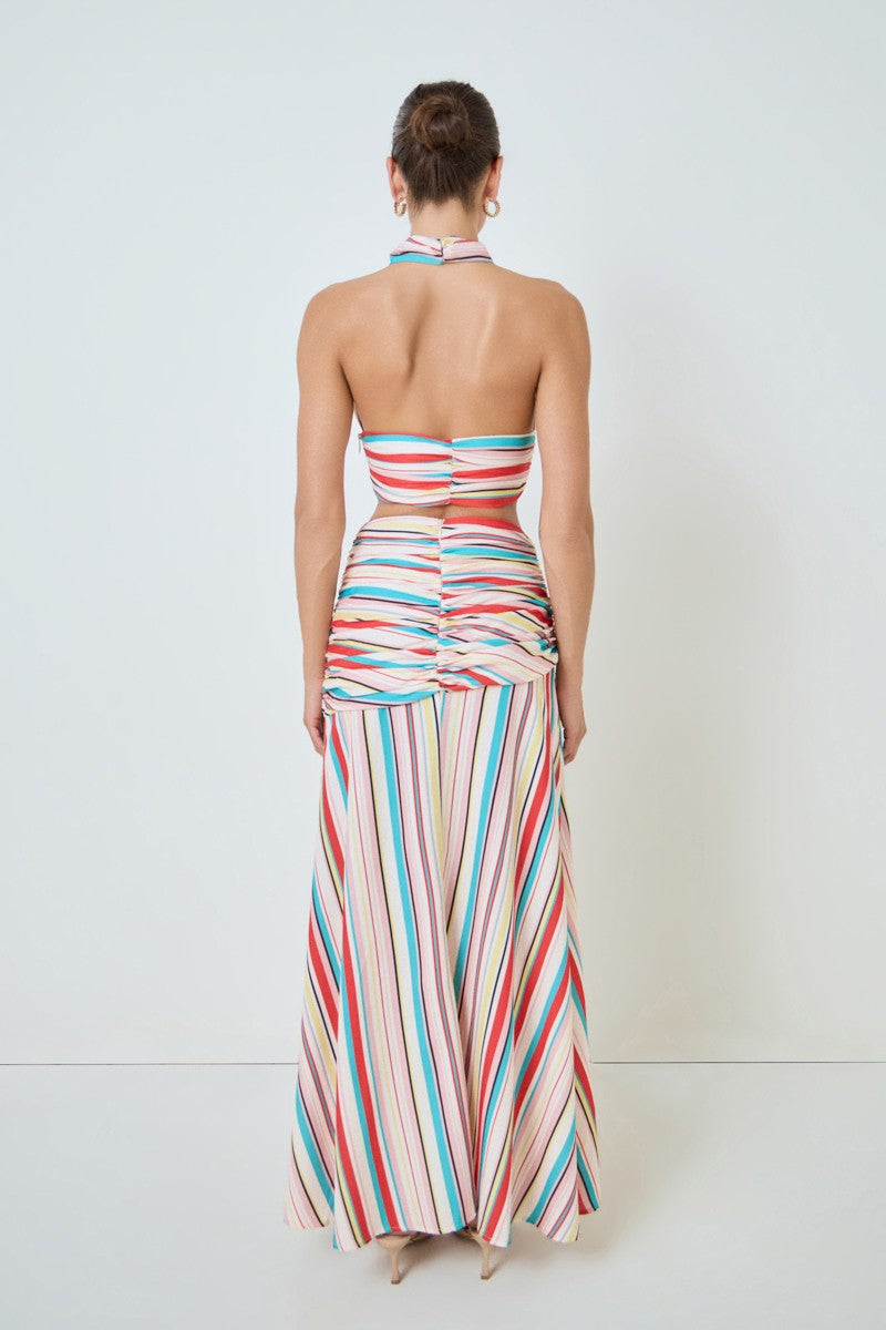 Stripe Halter Top