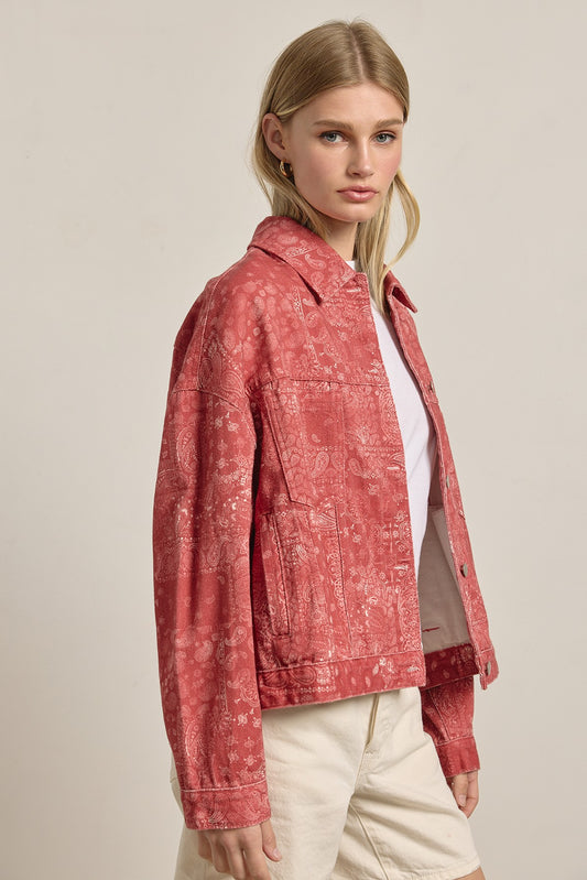 Bandana Print Jacket