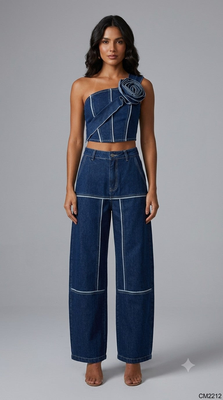 Denim Flower Set