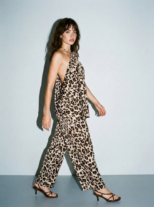 Animal Drape Tunic Set