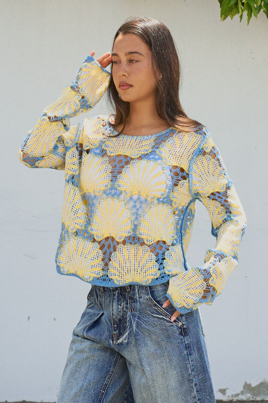 Crochet Seashell Top