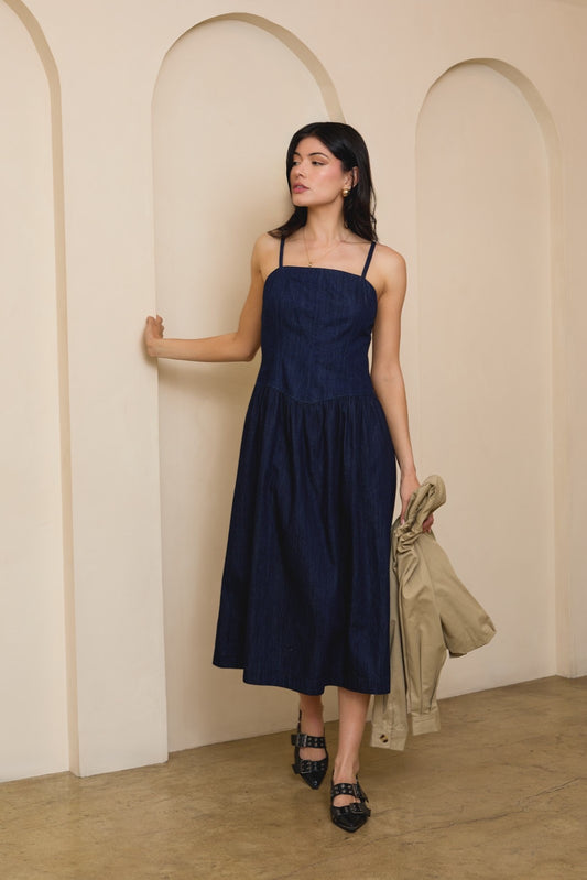Denim Midi Dress