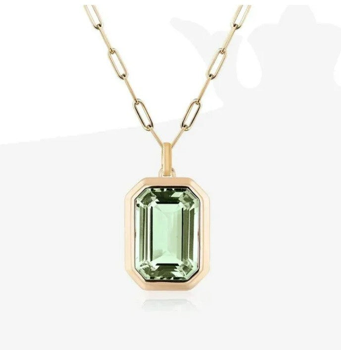 Square Crystal Necklace