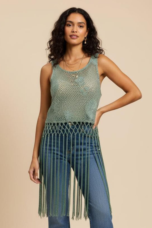 Fringe crop top