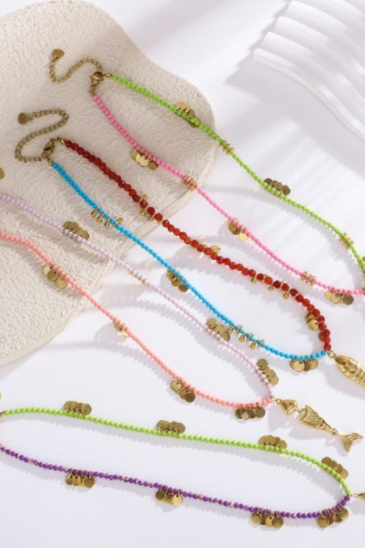Fish Stone Necklace