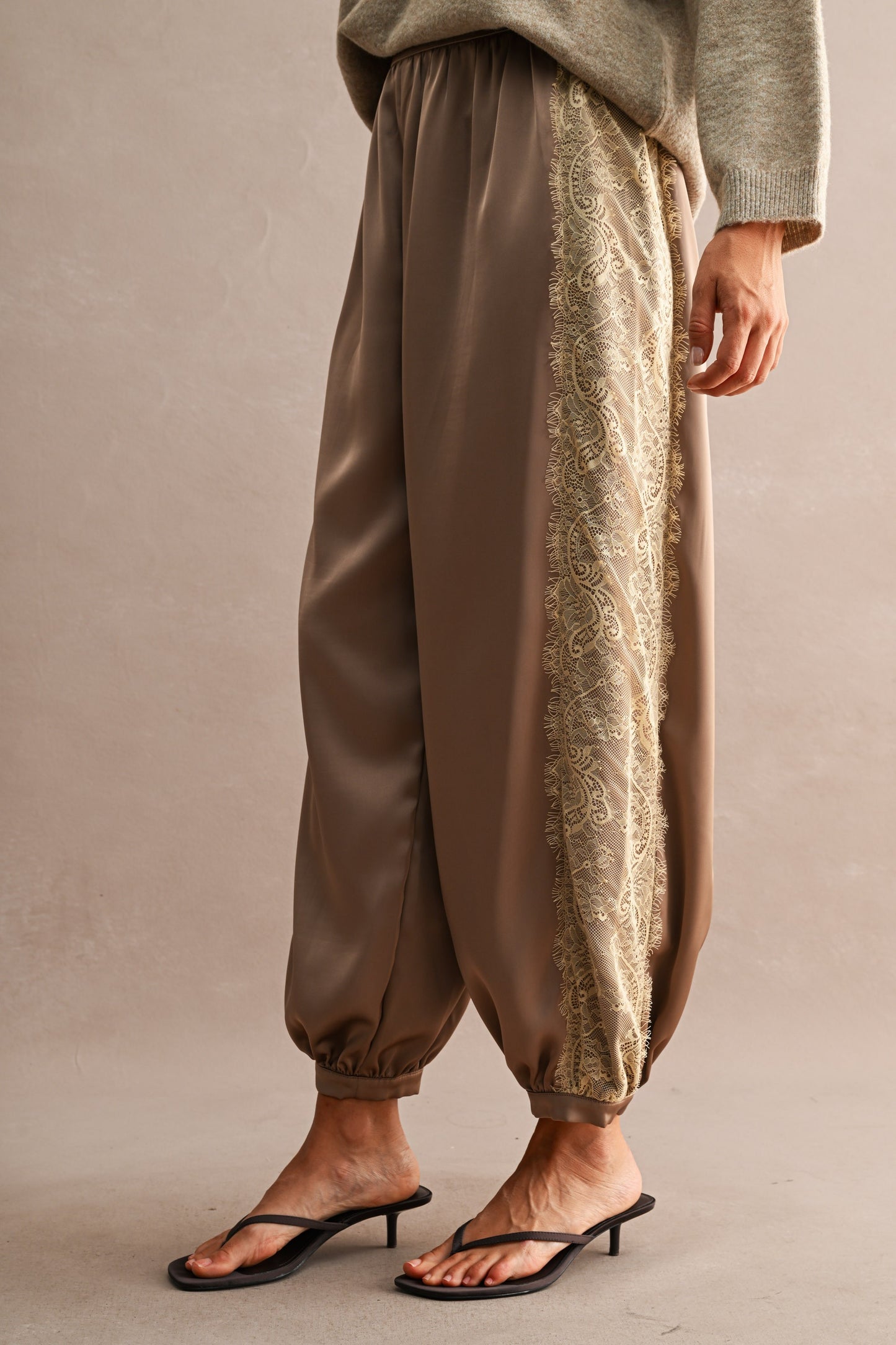 Lace Trim Pants