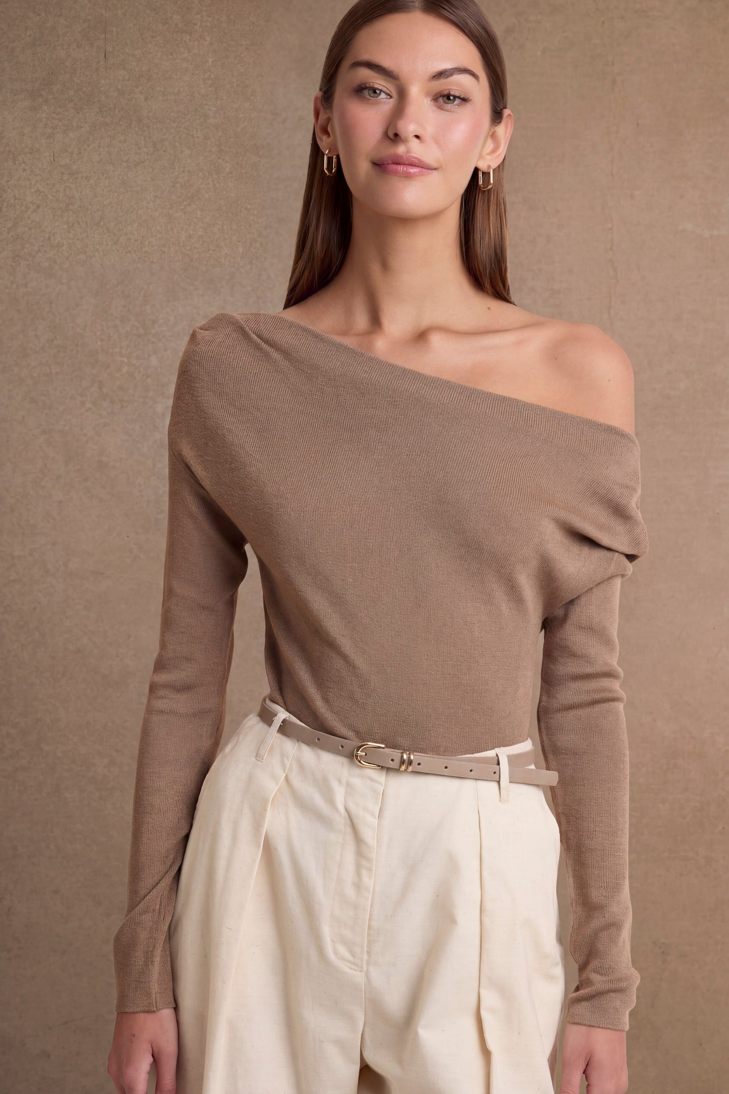 Off Shoulder Long Sleeve Top