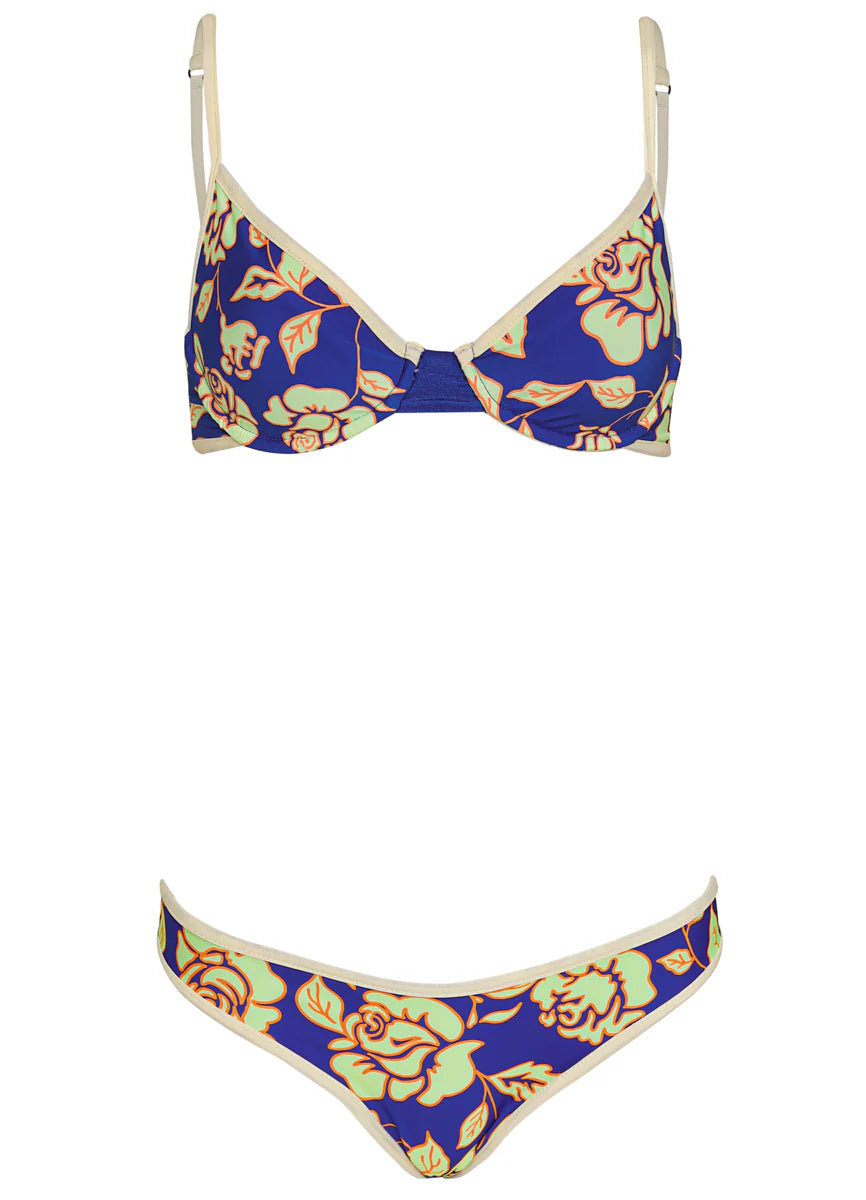 Cobalt Blue Daintily Reversible Bikini