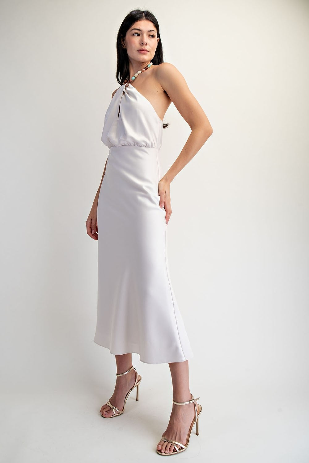 Beads Halterneck Dress