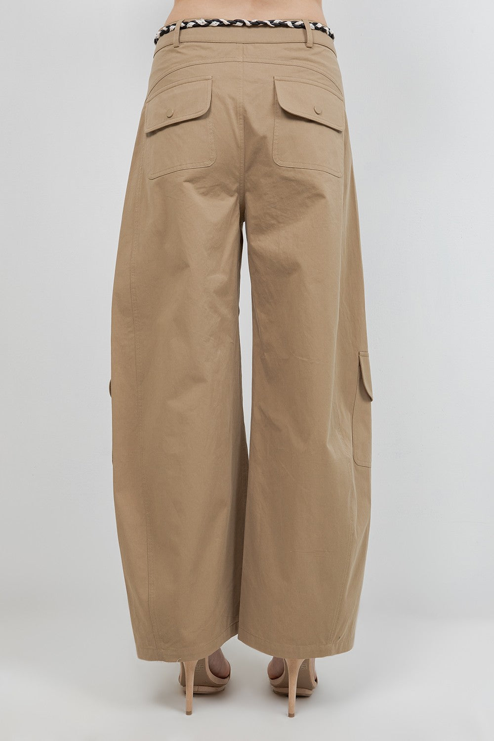 Barrel Trousers With Belt