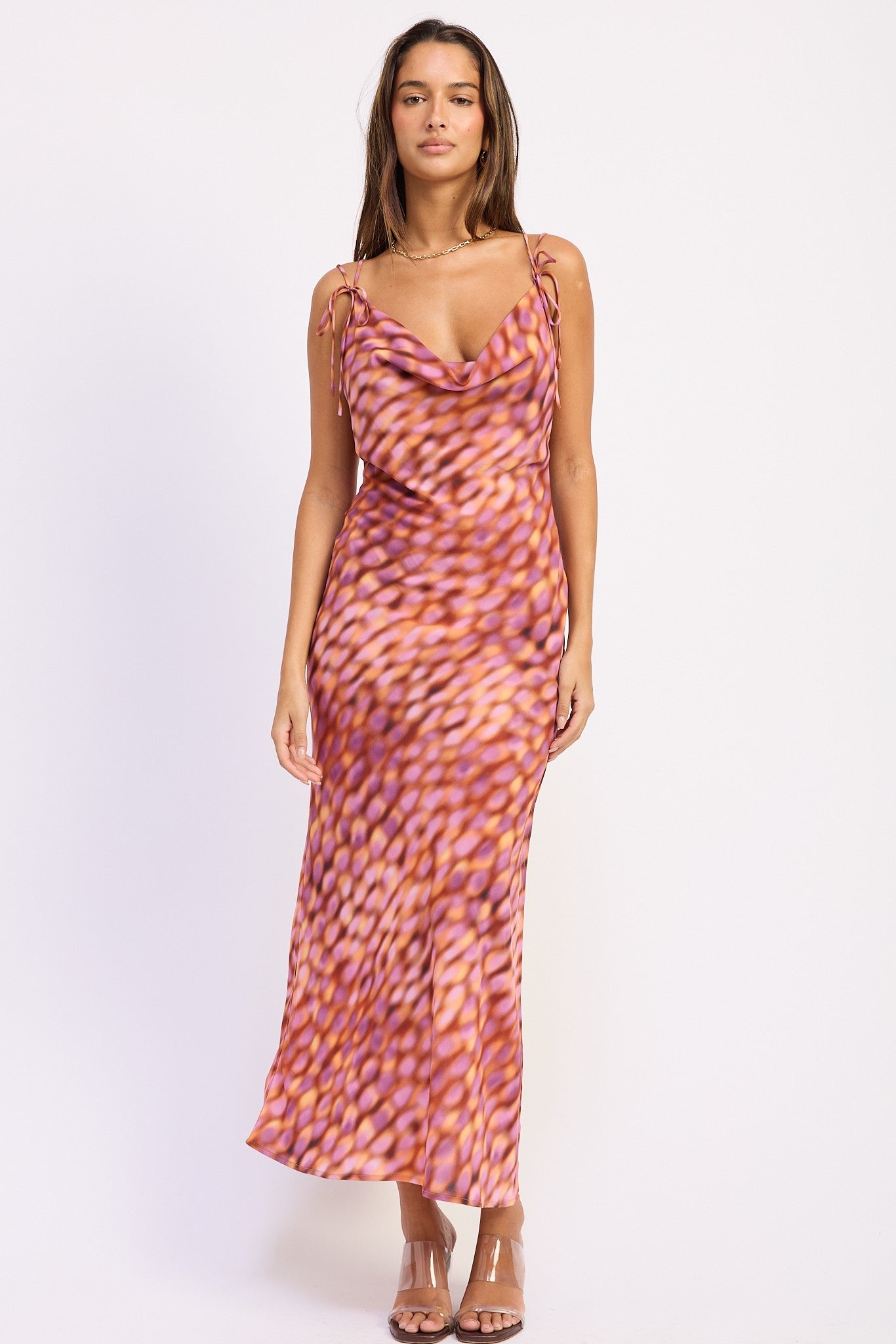 Cowl Neck Maxi Dress