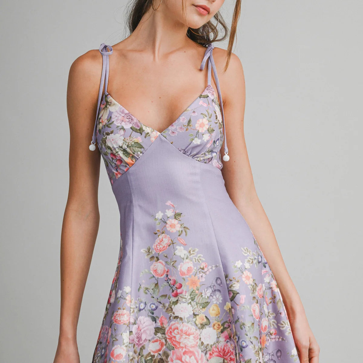 Purple Floral Dress