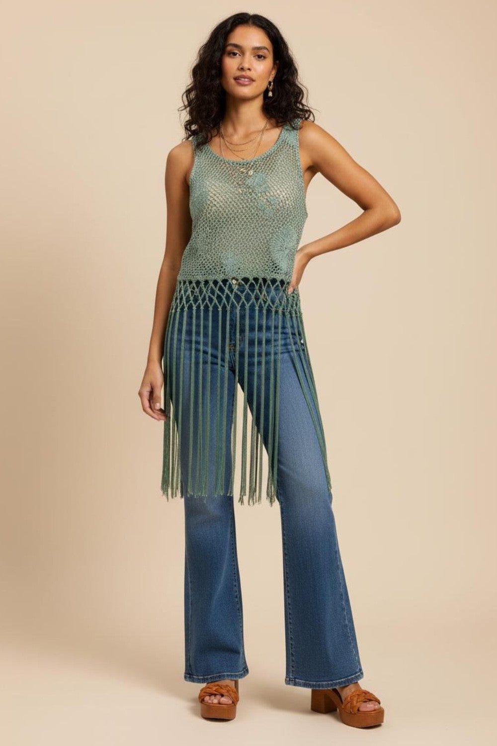 Fringe crop top