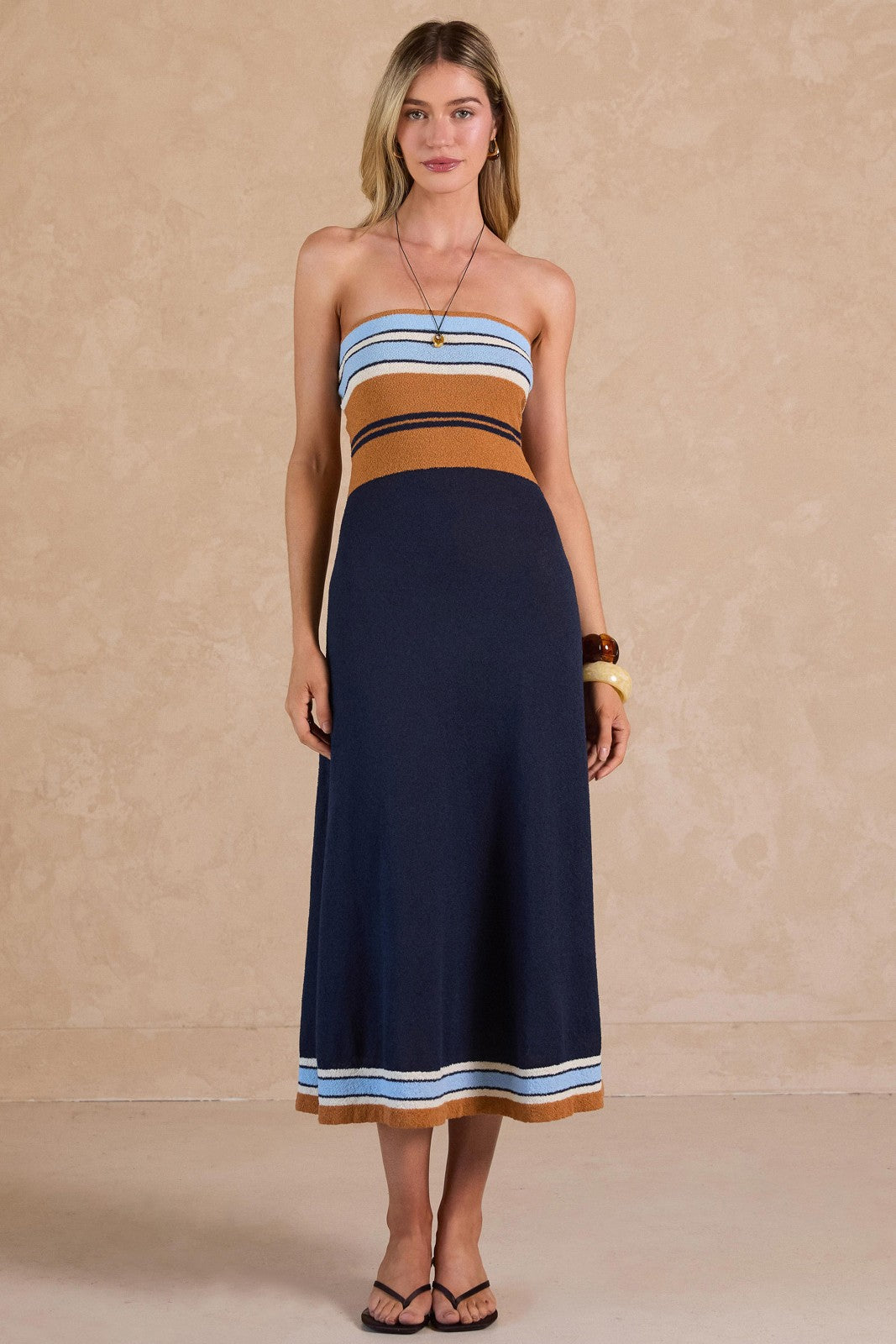 Terry Knit Midi Dress