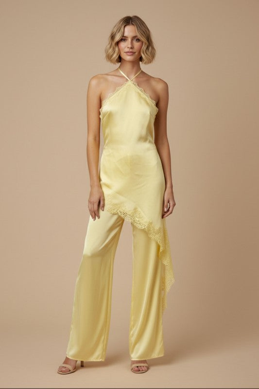 Lace Halter Jumpsuit
