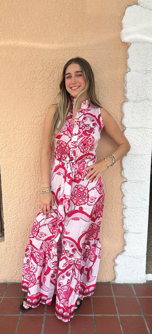 Pink Kyveli Maxi Dress