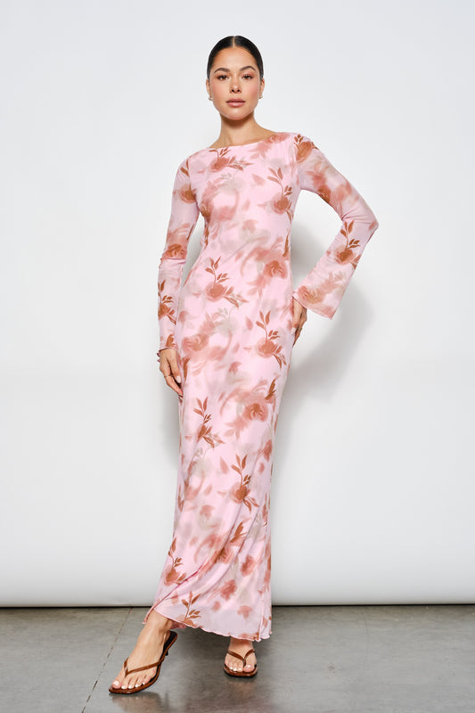 Lena Open Back Maxi Dress