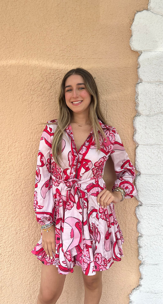 Pink Kyveli Mini Dress