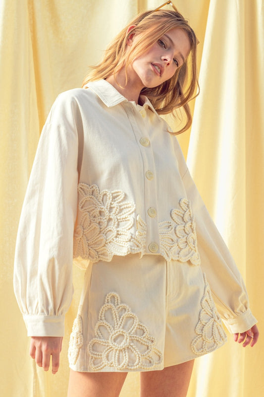 Floral Detail Jacket