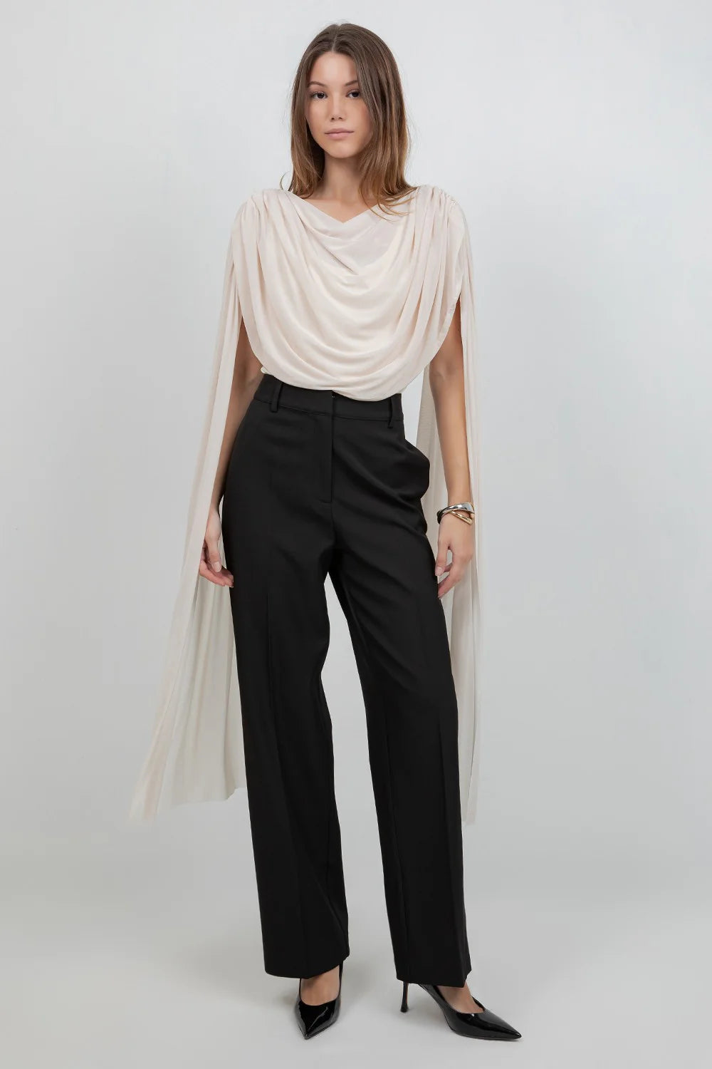 Mesh Drape Bodysuit