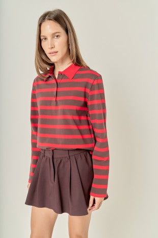 Polo Knit Top