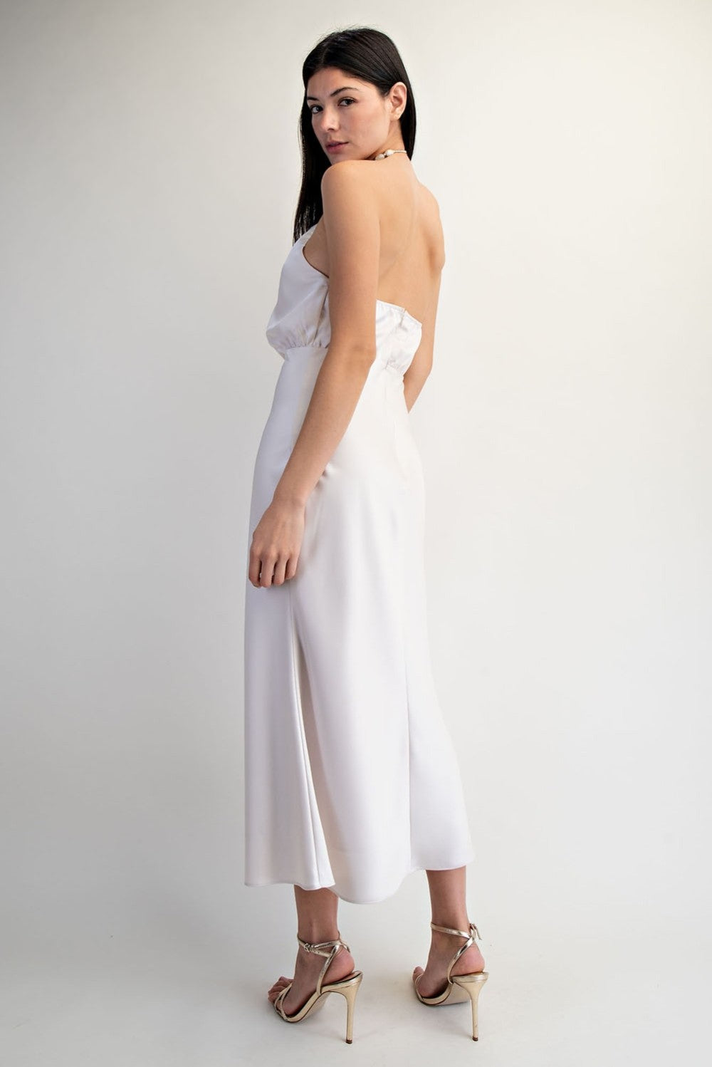 Beads Halterneck Dress