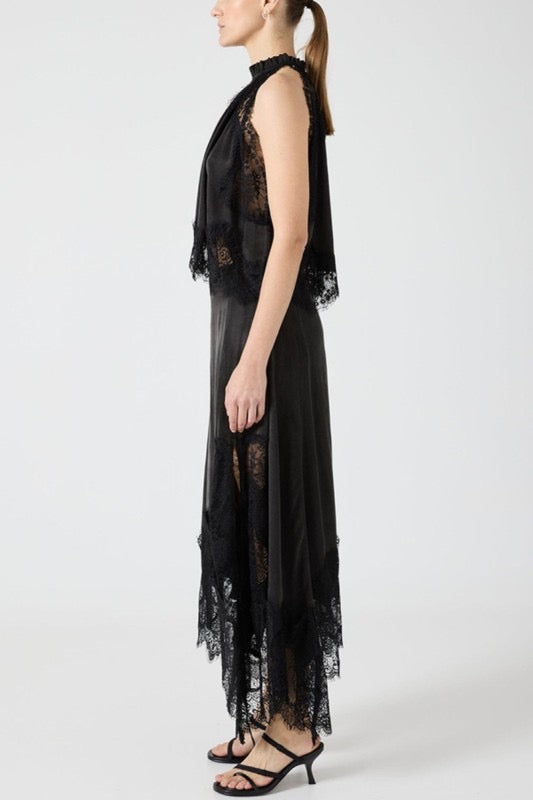 Halter Lace Trim Set