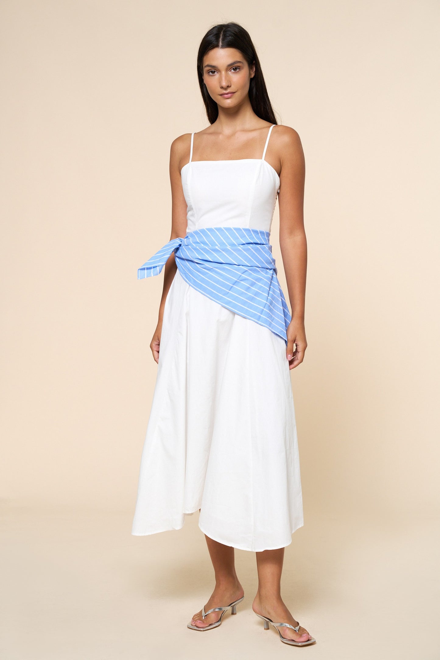 Waist Bandana Maxi Dress