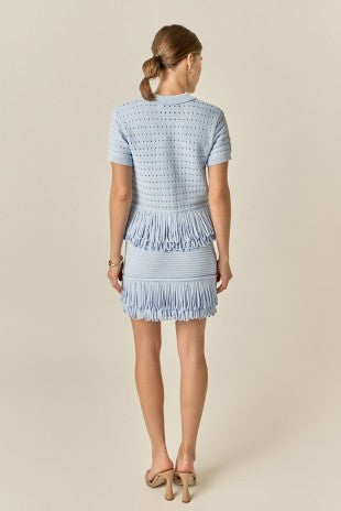 Sky Blue Knitted Bottom