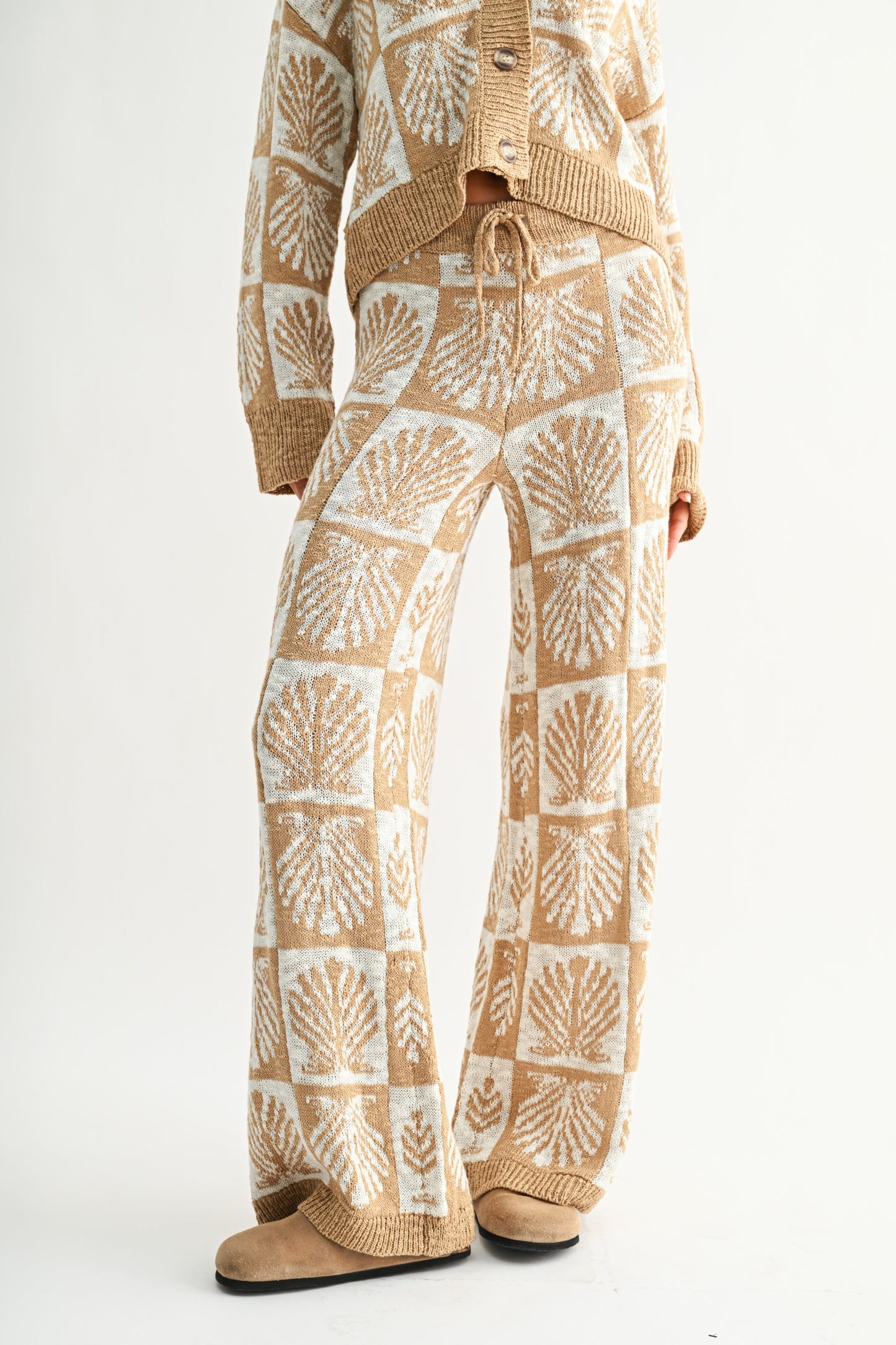 Geometric Knitted Pants