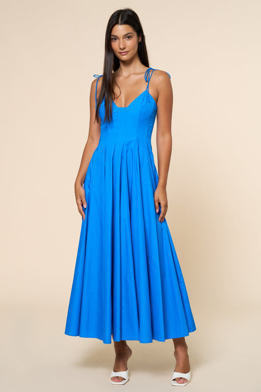 Shoulder Tie Maxi Dress