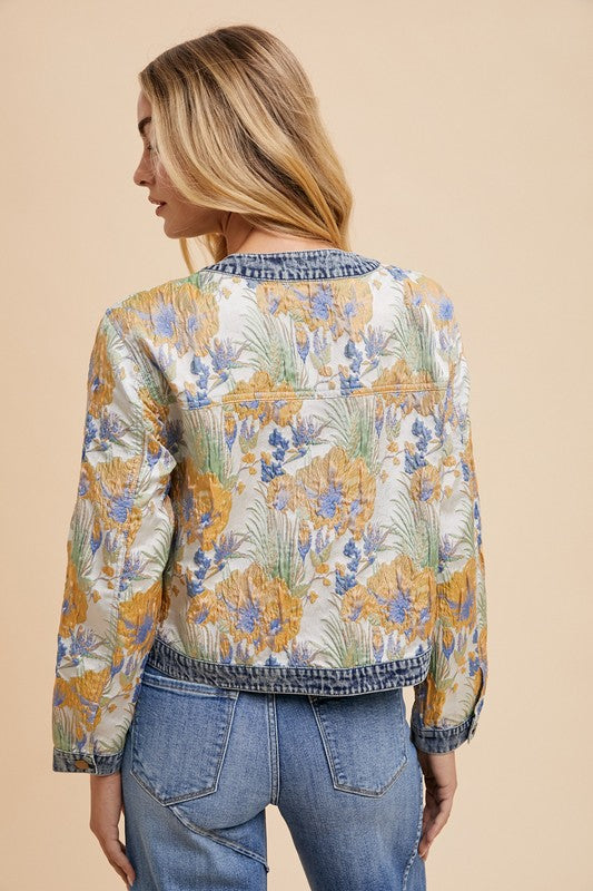 Floral Denim Jacket