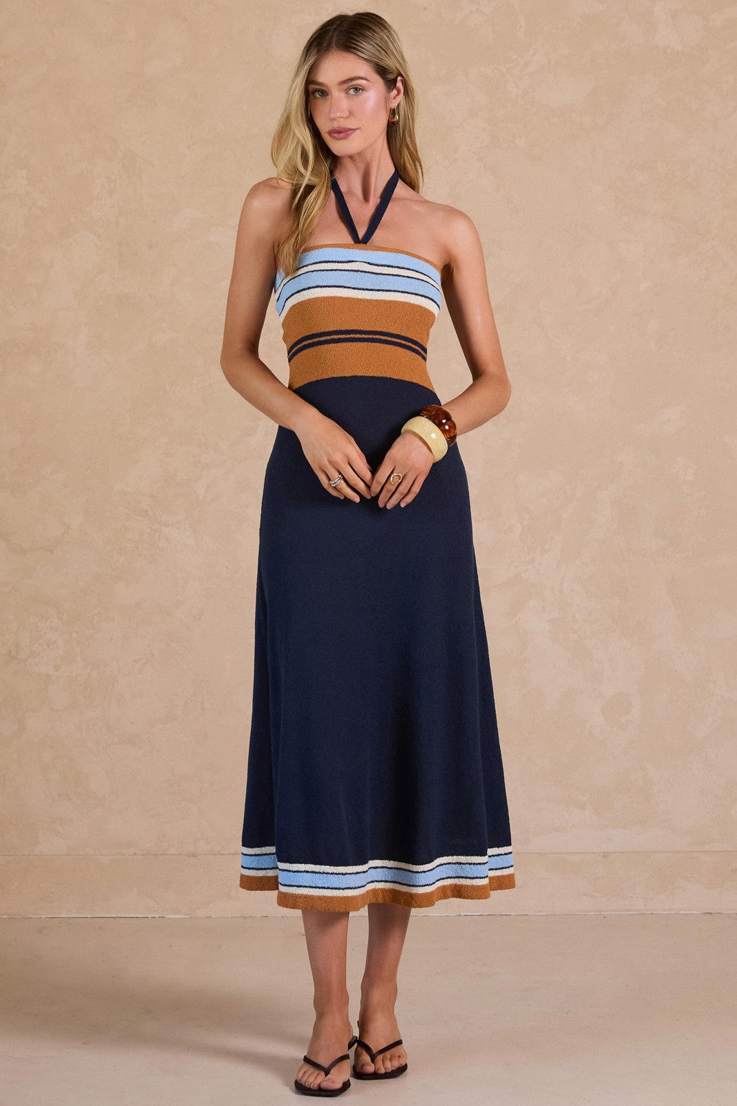 Terry Knit Midi Dress