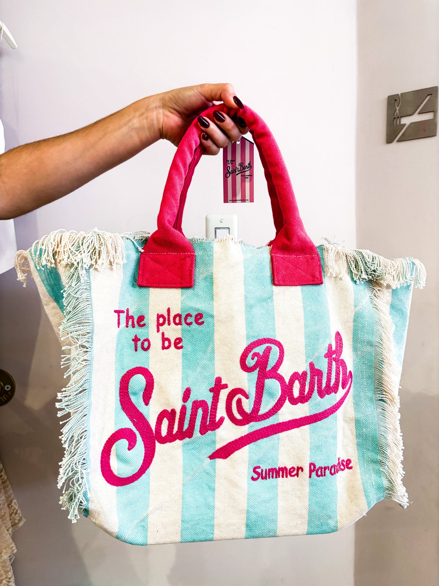 Aqua and Pink St Barth