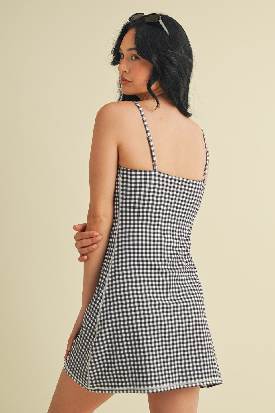 Black Gingham Dress