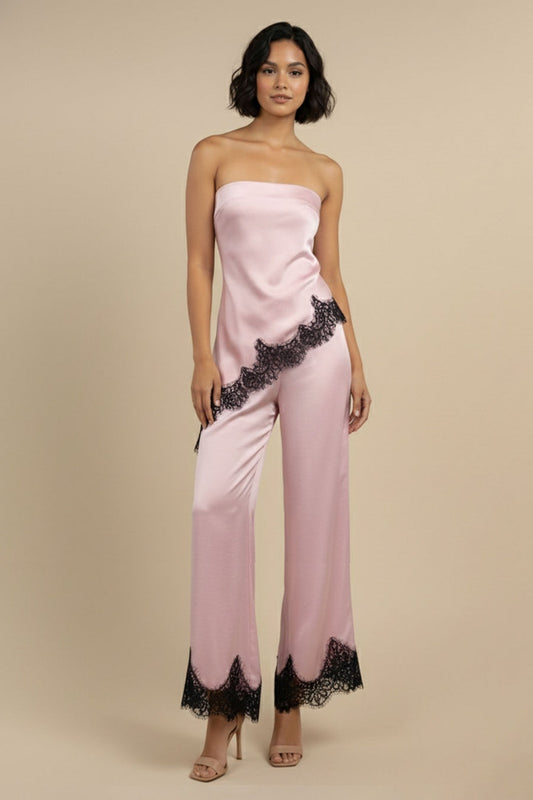 Lace Strapless Set